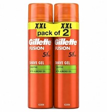 Gillette Fusion5 Ultra Sensitive Shaving Gel for Men- XXL240ml Pack of 2 58.79 per litre
