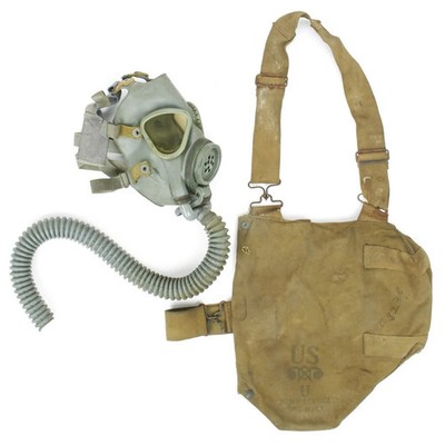 Original U.S. WWII M3 Diaphragm Gas Mask with M1VA1 Bag | eBay