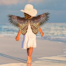 Bird Wing Child Kid Costume Accessories Owl Wing Prop for Carnival Cosplay