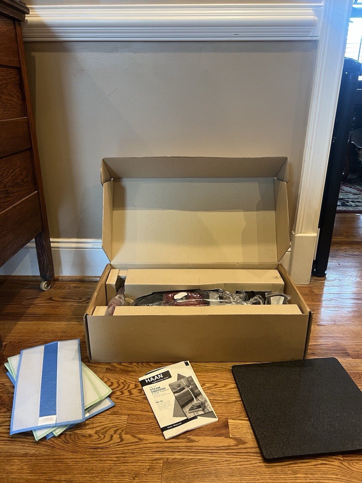 HAAN Duo Steam Sweeper & Floor Sanitizer. Model: HD-50. New In Open Box!