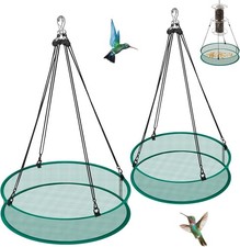 2 Pack Bird Seed Catcher for Outdoor Feeders, 24in  16in Adjustable Hanging