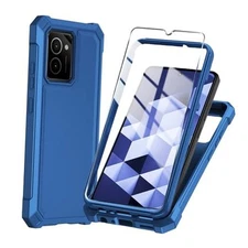 for HMD Vibe Phone Case with Tempered Glass Screen Protector,Slim Soft 