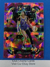 2024 #58 Rickea Jackson Panini WNBA Select Concourse Pink Ice Prizm Sparks