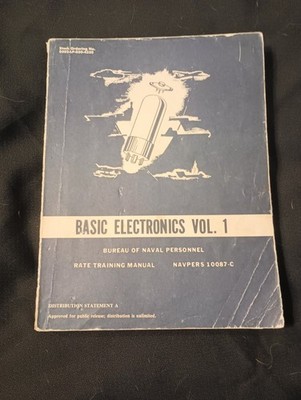 Basic Electronics Volume 1 Navy Rate Technician Training Manual 1980