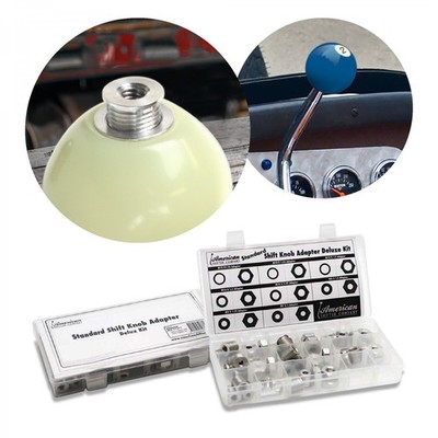 Deluxe 24PC Standard Shift Knob Adapter Set-Lock Nuts-8 Sizes Based On M16 x 1.5