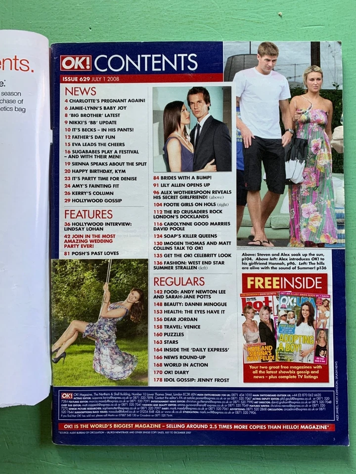 OK! 1-July-2008 COLEEN WAYNE ROONEY Lily Allen Summer Strallen Sarah-Jane Potts - Image 2 of 4