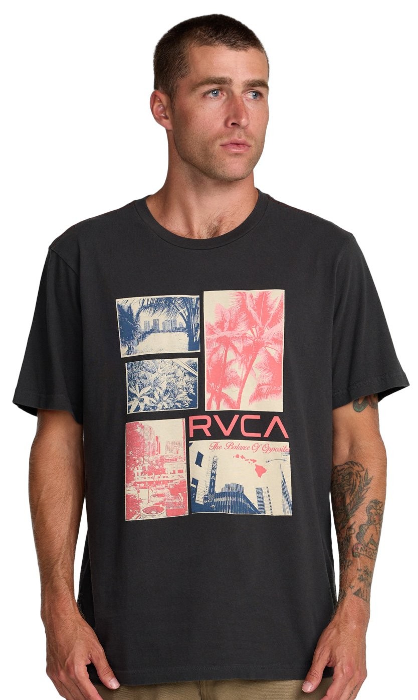 RVCA Aloha Town SS T-Shirt - Pirate Black - New 4890₽