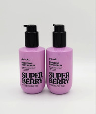 Victoria's Secret Pink Super Berry Boosting Body Serum 6.7 fl oz New Set of 2
