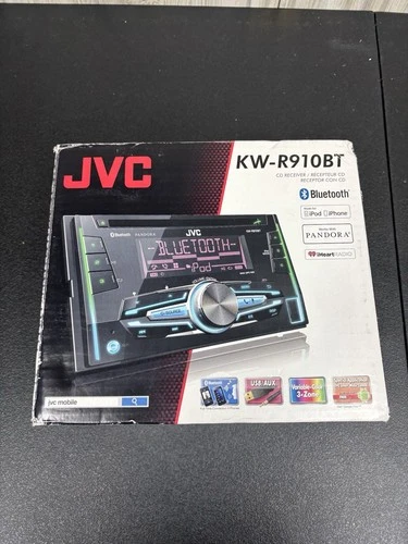 JVC Model KW-R910BT Bluetooth 50 Watts Media CD Receiver Radio