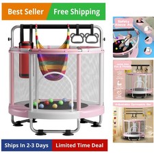 55" for Kids with Enclosure, 440lbs Capacity Indoor  Outdoor Toddler with Ad...