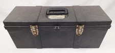 Vintage Contico Tuff Box 26" Black Tool Box w/ Utility Tray Made in USA 39124-1