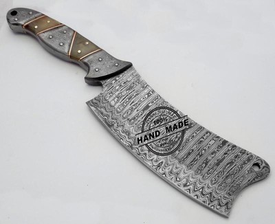 Handmade Damascus Steel Kitchen Knife Best Damascus Chef S Cleaver Knife 1162 Ebay