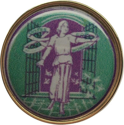Suffragettes Abzeichen Brosche Suffragette Streamer postfrei innerhalb Großbritanniens