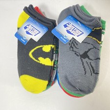 Justice League DC Children  s No Show Socks Size 6-8 1/2 10 Pairs