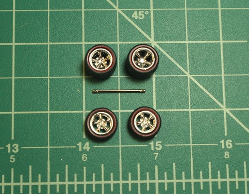 M2 Machines 1/64 Pro Street Drag Car Truck Wheels Real Rubber Tires Custom Parts