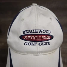 N. Myrtle Beach Sun Fun Capital Beachwood Golf Club White Cotton Cap Hat