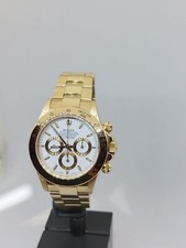 Rolex Zenith Daytona 16528 White Indexes Dial Yellow Gold Preowned Unisex Watch