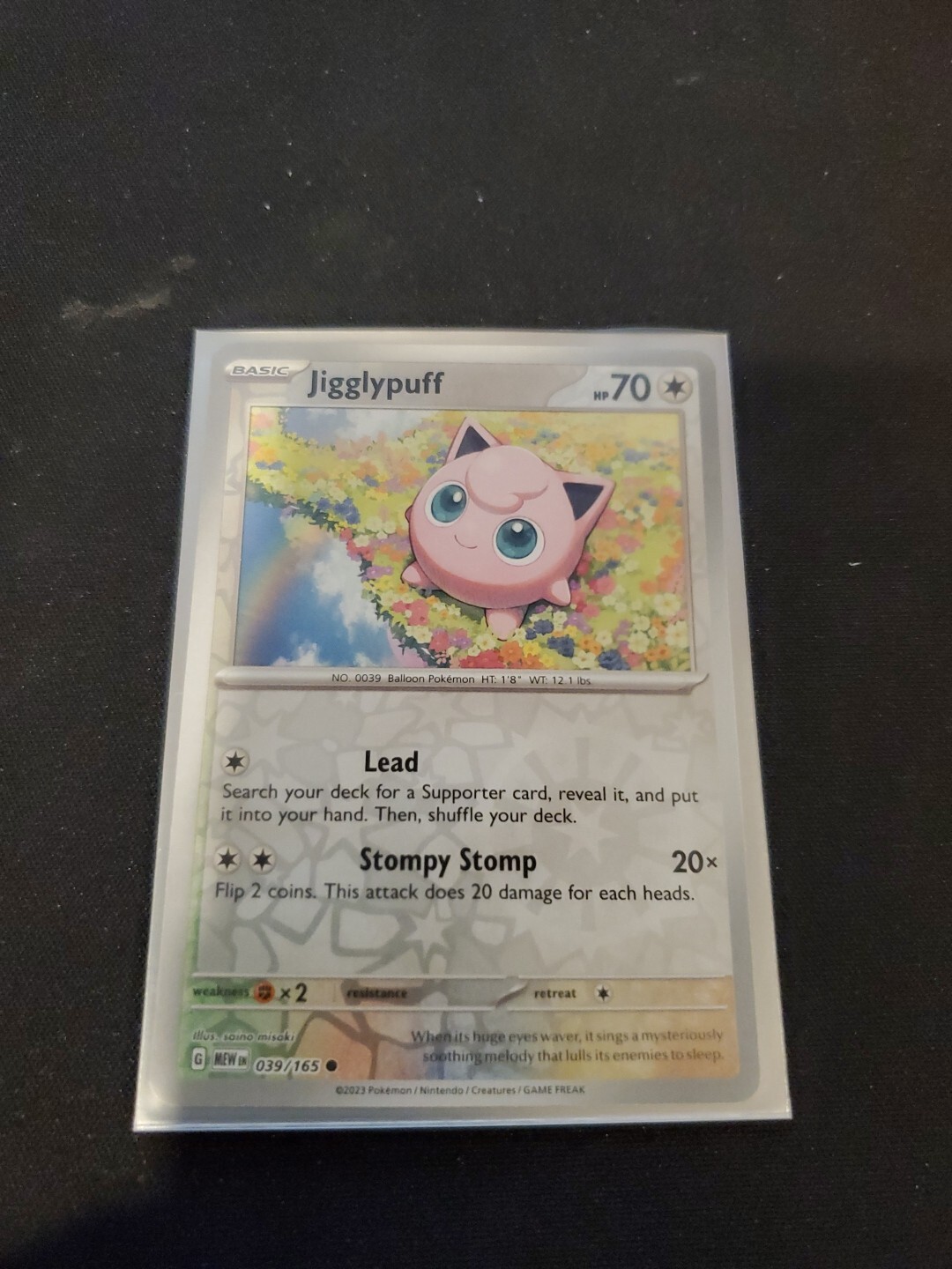 Pokemon TCG SV 151 Reverse Holo Jigglypuff 039/165. English NMMT eBay