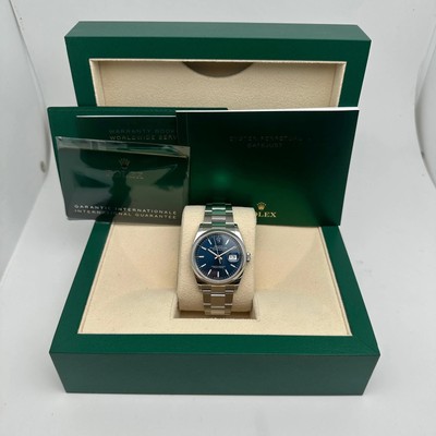 2024 Rolex Datejust 36mm Stainless Steel Blue Dial Oyster Watch 126200 B&P