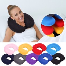 Memory Foam U-Shaped Travel Pillow Neck Support Head Rest Car Plane Soft Cushion