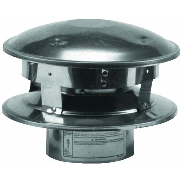 1)-3u0026#034; Stainles Steel Type L Insule Pellet Stove Pipe Vertical Top End  Cap 3VP-V | eBay