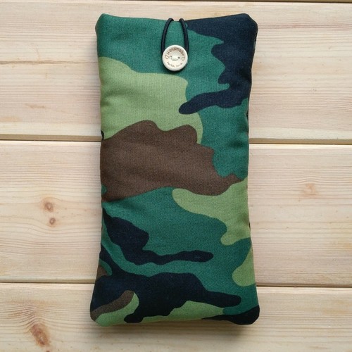 FOR HTC U11 LIFE / U12+ HANDMADE PHONE CASE FABRIC AND SMALL POCKET CAMOUFLAGE - Picture 2 of 6