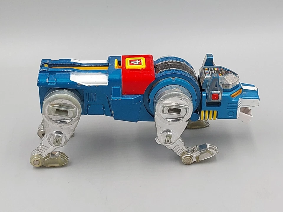 Vintage 1980s  Voltron Blue lion Die Cast Robot Toy Lionbot No Tail - Imagem 4 de 4