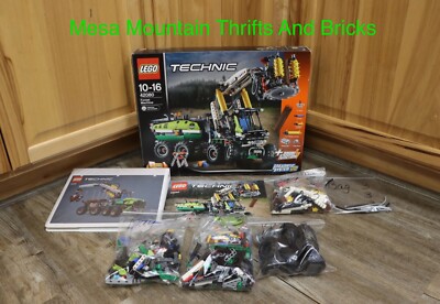 LEGO  Technic 42080 Forest Machine 100% Complete W/Instructions & Box Log Truck