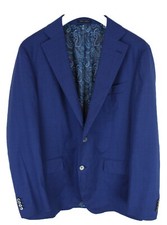 SUITSUPPLY La Spalla Blazer Men's UK 44 Wool Silk Blend Notch Lapel Melange