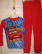 Disney Pixar Cars Long Sleeve Thermal Underwear Shirt Pants Set Boys Size 4 NIP