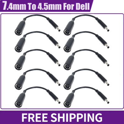 10PC DC Power Charger Converter Adapter Cable 7.4mm To 4.5mm For Dell small Tips