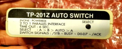 COMPUTER TP-201Z  PRINTER AUTO SWITCH - 2 IN 1 PARALLEL INTERFACE AUTO SWITCH