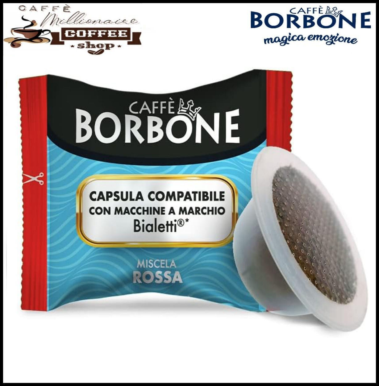 Capsule Caffè Borbone ROSSA Miscela RED Compatibili Macchine Bialetti ®* foto 2