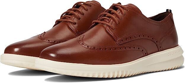 Cole Haan Grand Wingtip Oxford British Tan C36939 Shoes 