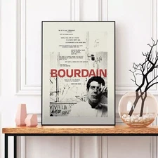 Anthony Bourdain Art Print Poster, Inspirational Quote