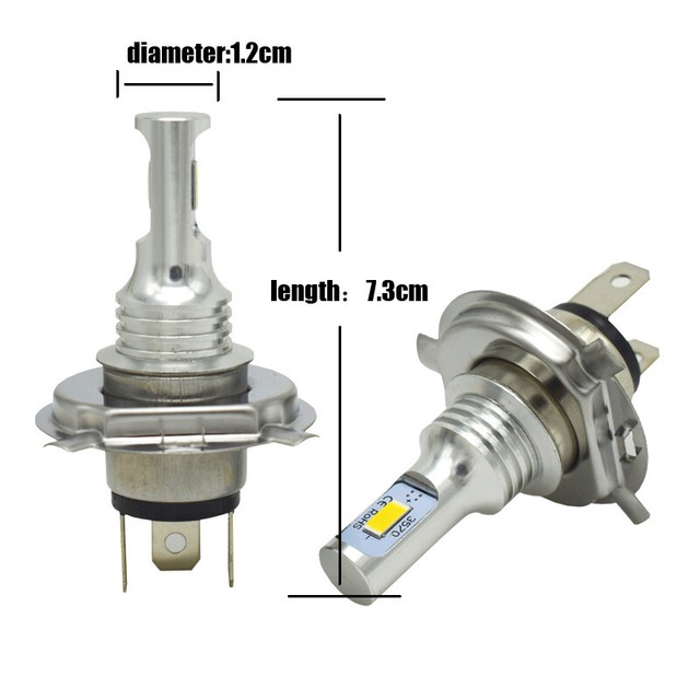 2x H4 For Kawasaki KLR650 19872007 KLX250SF 20092010 LED Headlight