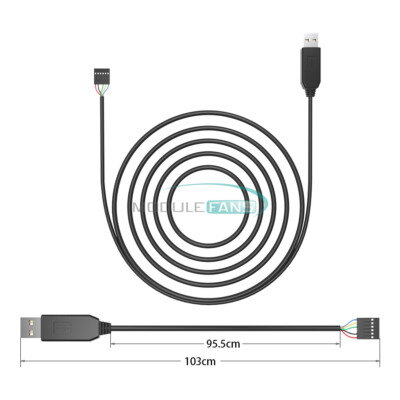 FT232RL 6Pin FTDI USB To Serial adapter Module USB TO TTL RS232 Arduino Cable