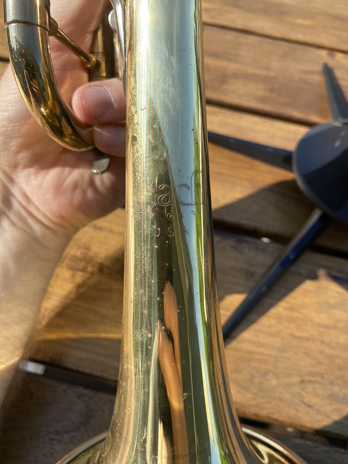 Selmer Bach TR300 Trumpet Made in USA W/ Case + 7C Mouthpiece NICE eBay