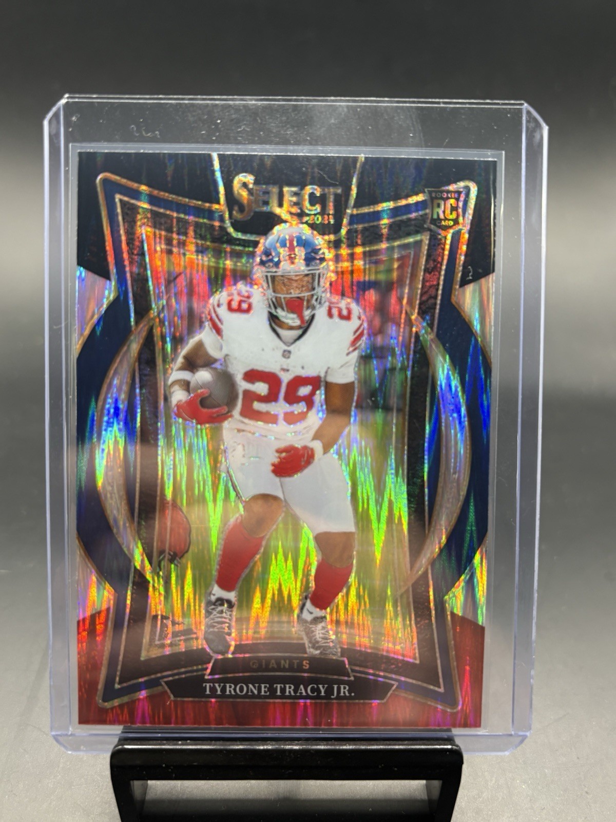 Tyrone Tracy Jr. Select Concourse Prizm Black and Red Shock Rookie Card 2024 #61
