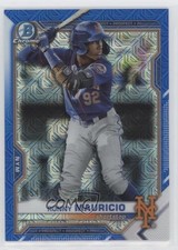 2021 Bowman Chrome Prospects Mega Box Blue Mojo Refractor Ronny Mauricio 00ed
