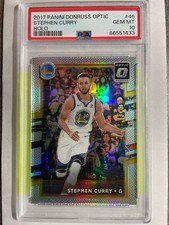 Panini 2017 Donruss Optic Stephen Curry #46 Holo Prizm PSA 10 Warriors