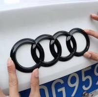 Logo Stemma Au - Di Nero Lucido Posteriore Q3 Q5 Tutti Gli Anni