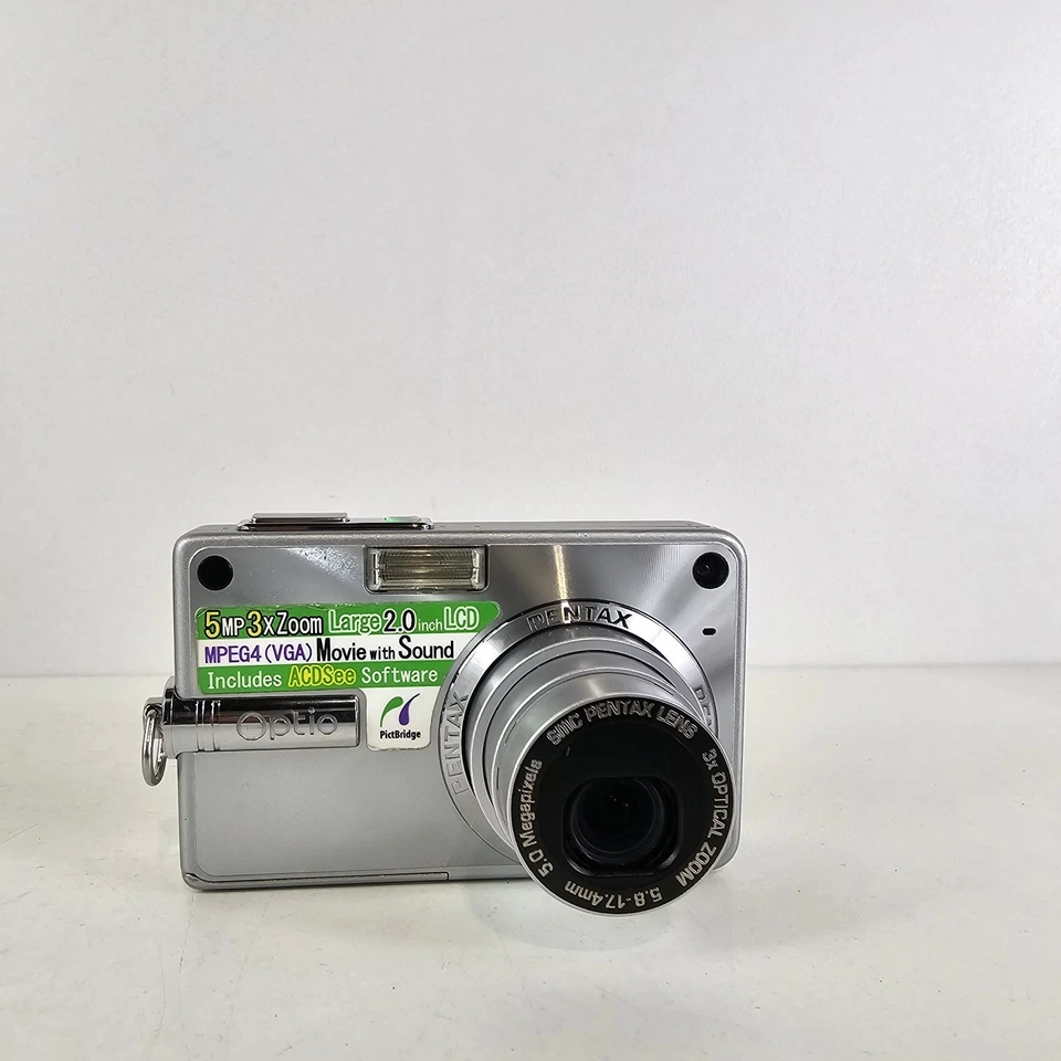 Pentax Optio S5n 5.0MP Digital Camera - Tested Working Boxed With Charger  - Image 4 of 4