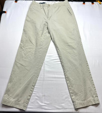 Polo By Ralph Lauren Preston Pants Mens Size 32x32 Beige Cotton Straight Chino