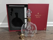 Louis XIII Remy De Martin Cognac Empty Bottle Decanter with Case, Baccarat Top