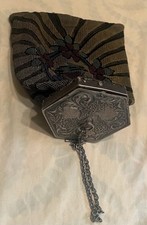 Antique Purse 1900 Era Handbag Art Nouveau Windmill