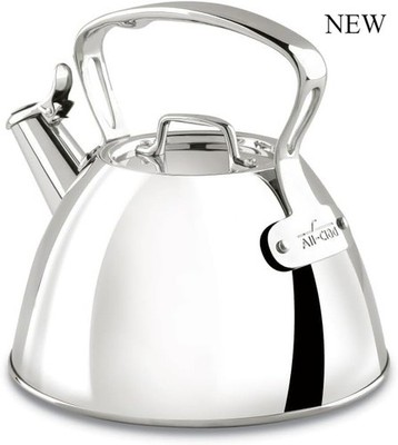 All-Clad Specialty Stainless Steel Tea Kettle 2 Quart Induction Pots and Pans