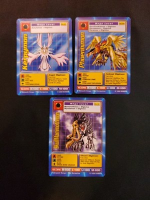 mega level digimon cards 1999 Mega Level Digimon Card Lot Digivolve Digivice NM-LP See Detailed Pics