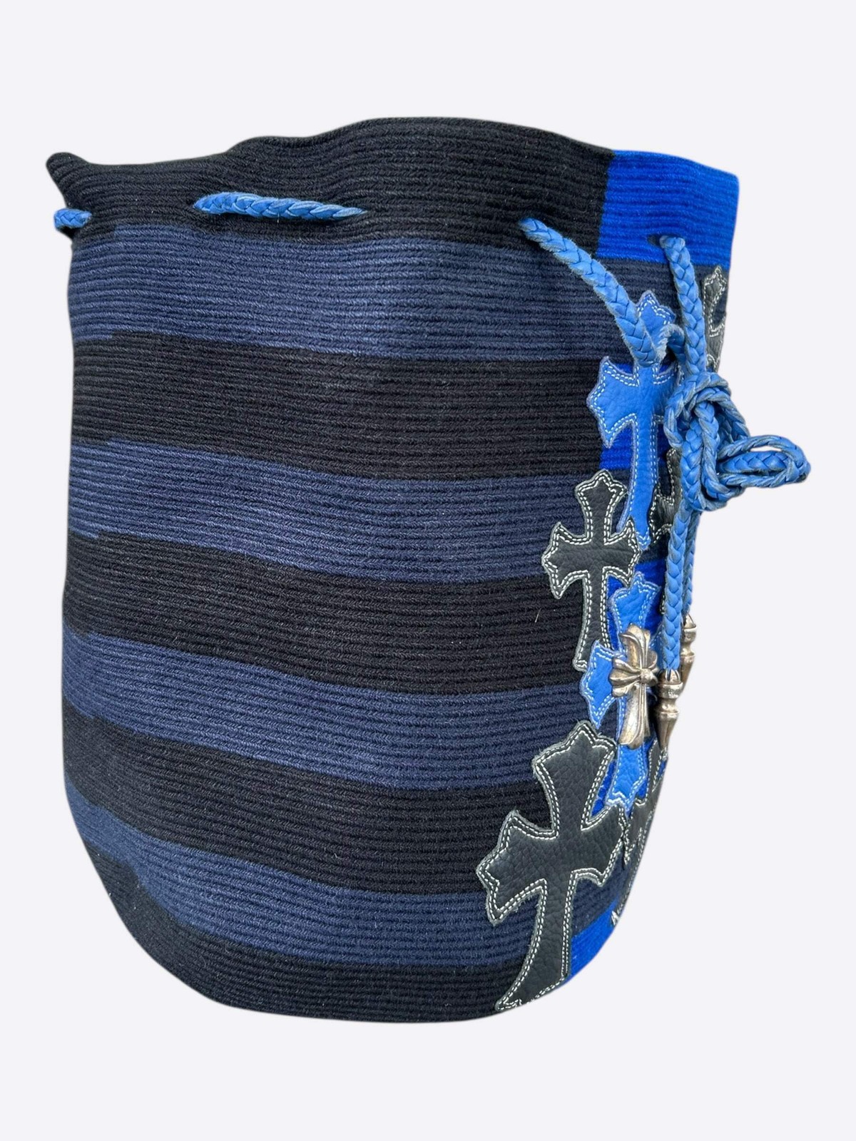 Chrome Hearts Black & Blue Cross Patch Guanabana Bag thumbnail 3