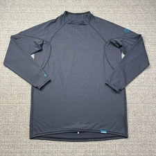 NRS H2Core Rashguard Shirt Men's Large Blue Long Sleeve Performance
